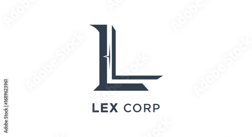 A stylized dark blue letter "L" logo with a star element, accompanied by the text "LEX CORP" underneath, set against a white background.