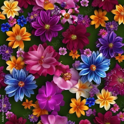 Vibrant Array of Colorful Blooms