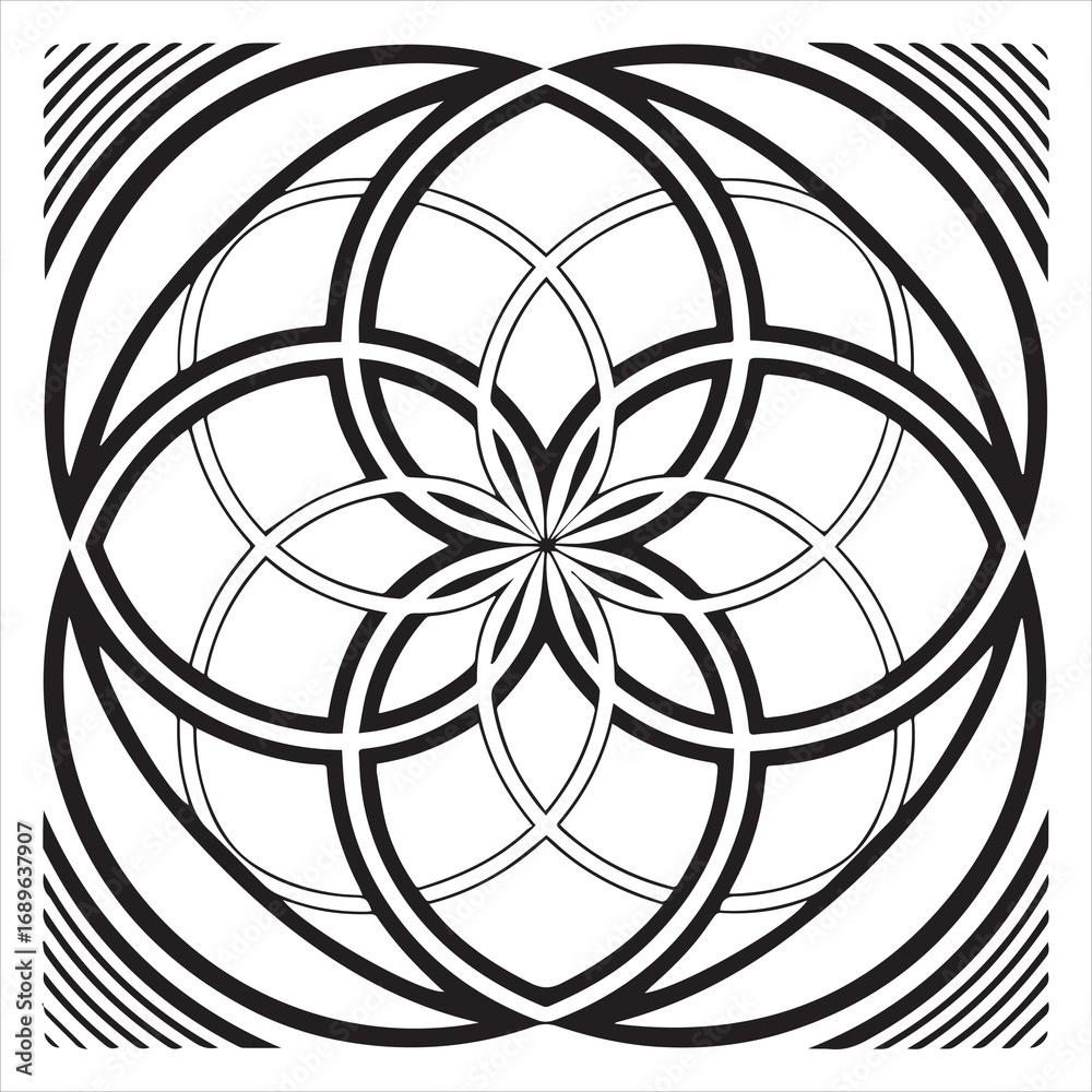 Naklejka premium abstract geometric pattern illustration