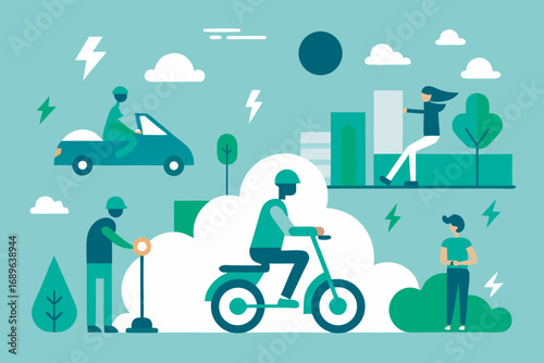 Diverse individuals illustration showcasing unity and collaboration