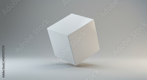 A Clean Minimalist Image Featuring a White Cube for Modern Design