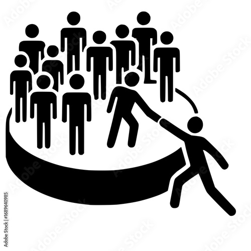 Teamwork and connection leading to success and collaboration