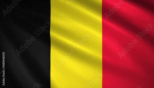 Waving Flag of Belgium 