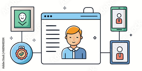 Digital identity verification and profile management across multiple devices and platforms