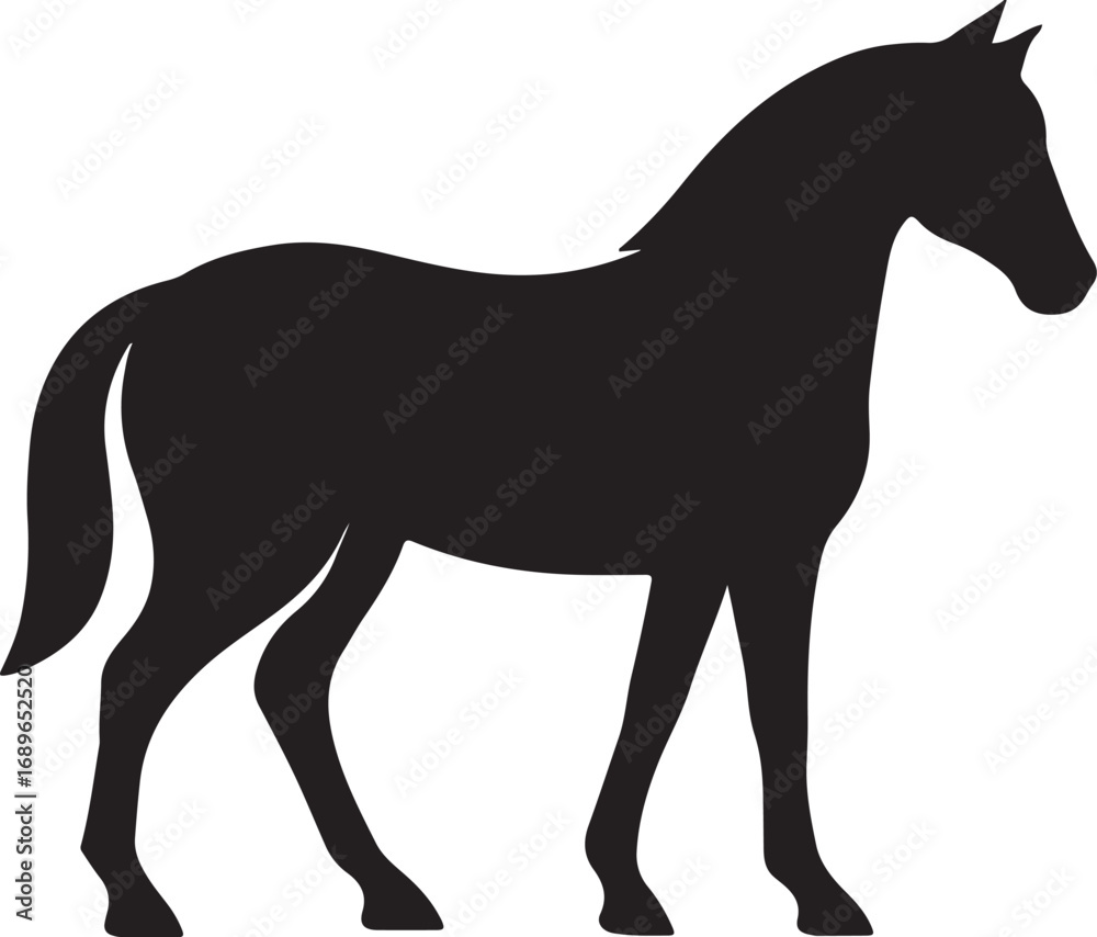 Obraz premium horse silhouette vector
