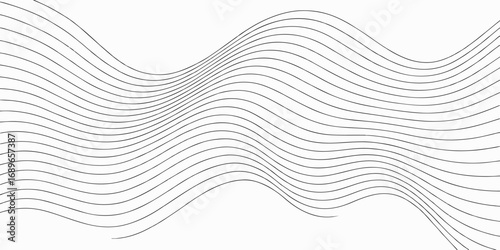 Abstract wave pattern vector illustration with blue and light lines for a technological backdrop