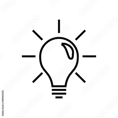 idea light bulb vector icon design
