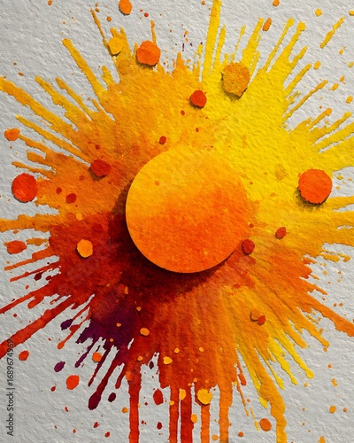 Abstract watercolor texture with vivid colors high resolution image