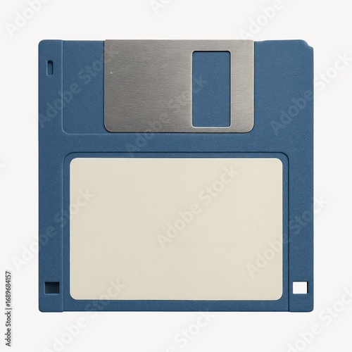 Obraz na płótnie Retro blue floppy disk storage