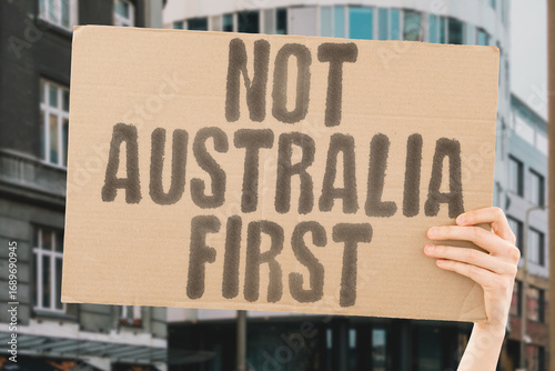 Картината върху платно "Not Australia first"
