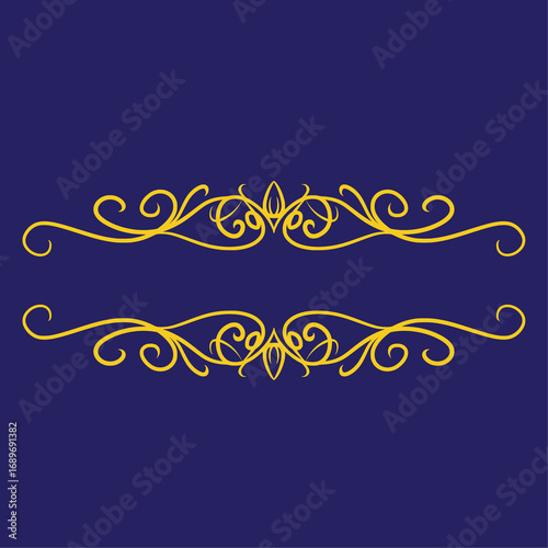 vintage background with gold ornament