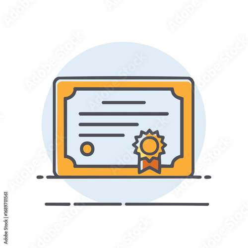 Official Document Certificate with Golden Seal Symbolizing Achievement and Recognition