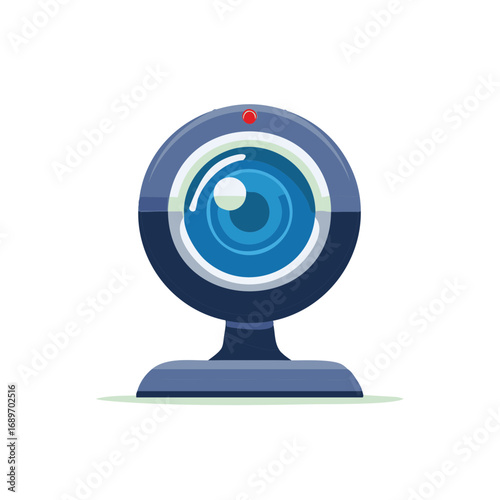 Modern computer webcam for video calls online meetings and digital communication device