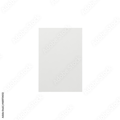Blank white rectangular object, possibly paper or a surface