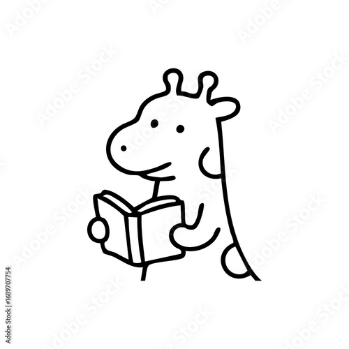 Light blue megaphone with dark outline, angled