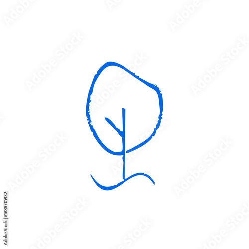 Curvy dark purple braces on white