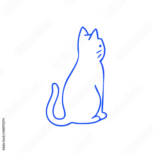 Stylized hot dog outline