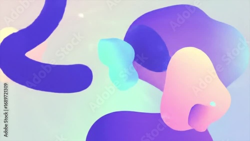 Abstract liquid shapes background