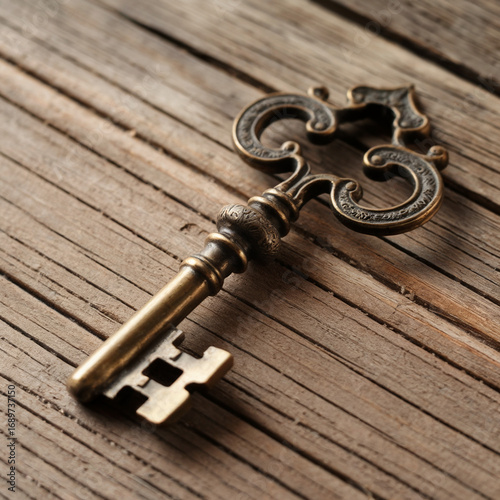 Ornate antique key