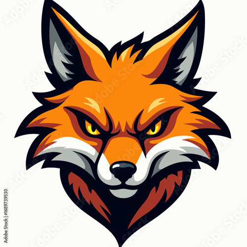 Fox Head Mascot Logo
