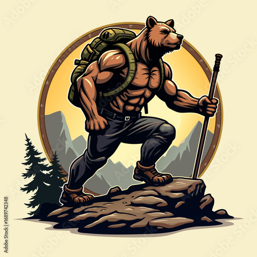 Lumberjack Mascot Logo
