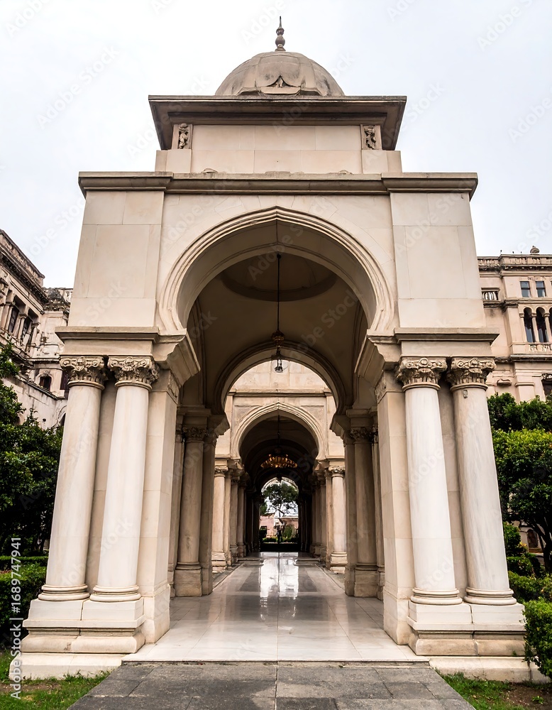 Obraz premium Ornate colonnaded walkway