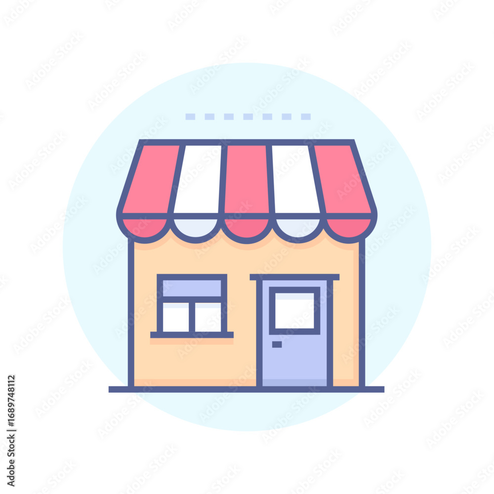 Naklejka premium Shop icon illustration