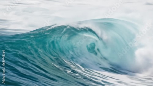 Oceanic surge: Captivating waves and ethereal splashes of a powerful sea motion