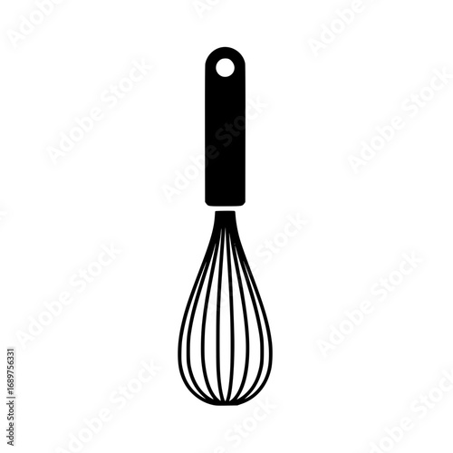whisk kitchen utensil symbolizing cooking, baking, and culinary tools.