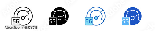 Speed  Icon Set Multiple Style Collection