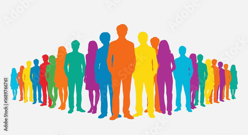group of business people in action