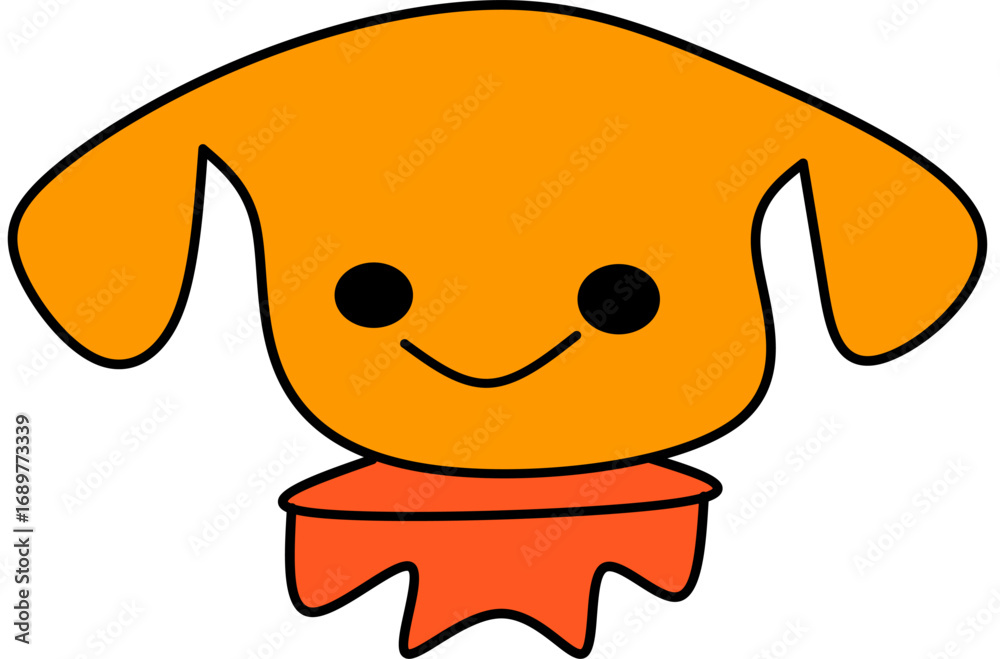 Obraz premium happy cartoon character Cute dog