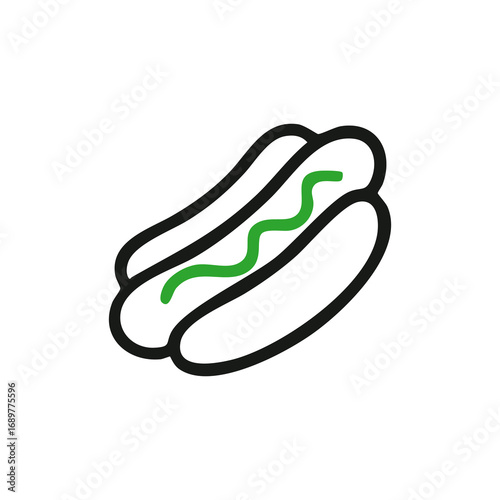 Light blue megaphone with dark outline, angled