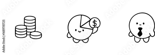 Simple blue car illustration