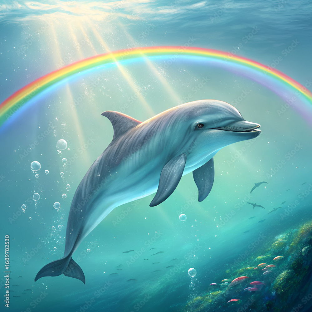 Fototapeta premium dolphin in the water