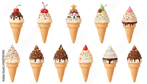 Ice Cream Cone Variety: Sweet Summer Treats