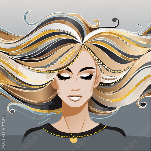tidal flash lines beach-wave curls on navy