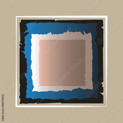 blank photo frame on wooden background