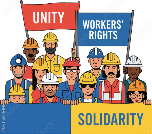 Unity And Solidarity Protest Illustration