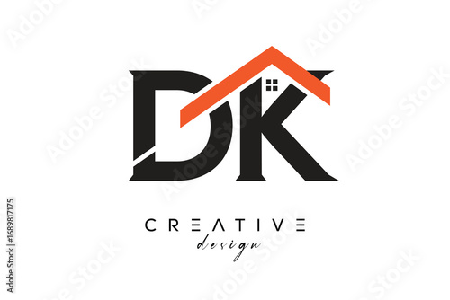 DK Creative Real Estate Architecture Monogram and Home Logo
