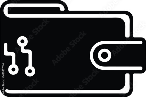 Digital wallet vector icon.eps