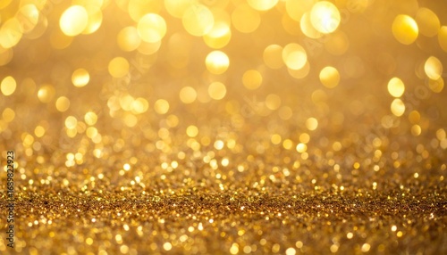金色 きらめき 輝き 光 煌めく 華やか 豪華 祝祭 パーティー デコレーション 背景 ボケ ラメ グリッター 眩しい ゴージャス 夢幻的 魔法 幻想的 輝度
