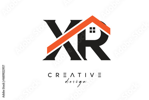 XR Creative Real Estate Architecture Monogram and Home Logo