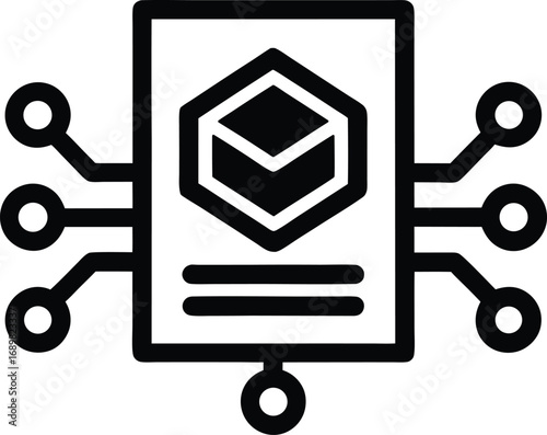 Smart contract vector icon.eps
