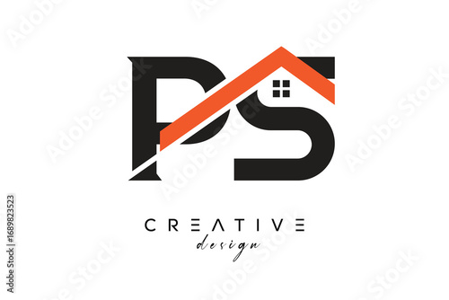 PS Creative Real Estate Architecture Monogram and Home Logo