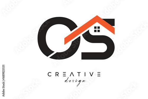 OS Creative Real Estate Architecture Monogram and Home Logo