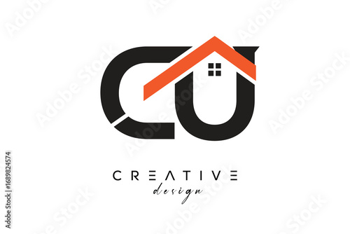 CU Creative Real Estate Architecture Monogram and Home Logo