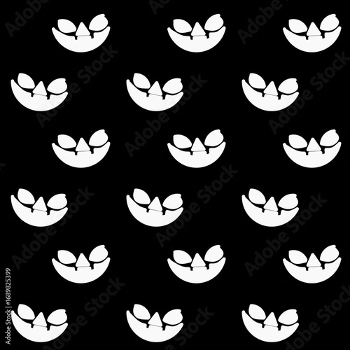 seamless pattern with pumpkins Halloween theme 