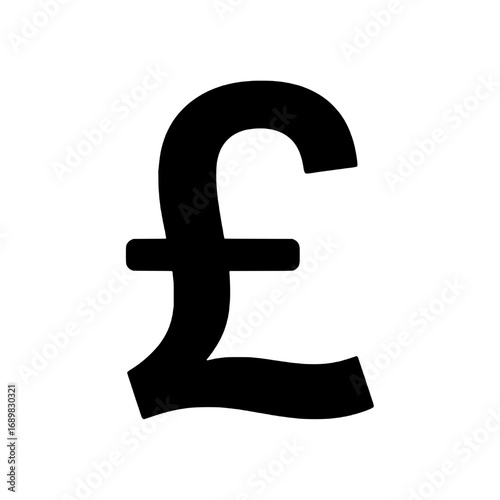 Pound Sterling Icon A Simple Vector Illustration for Financial Designs