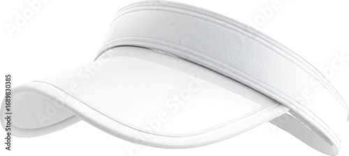 White Sun Visor Hat headwear accessory